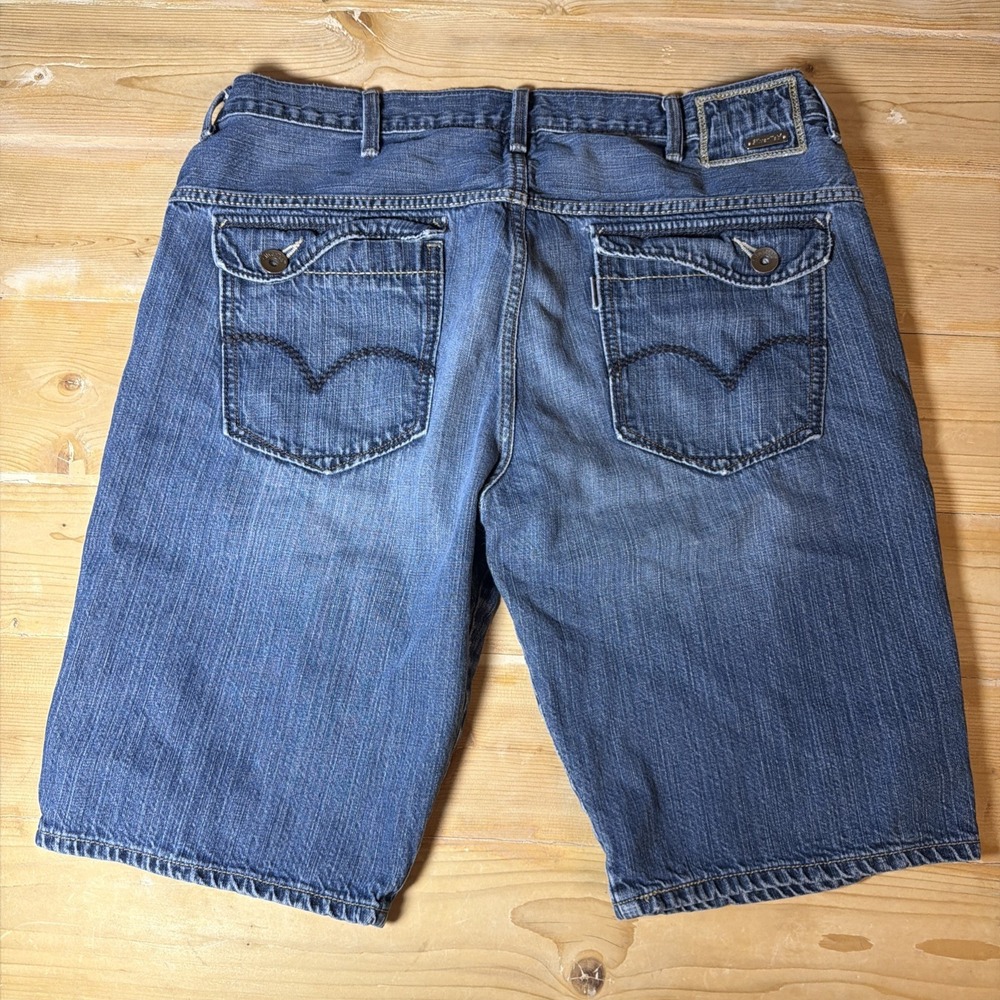 Vintage 90s Levi's Silvertab Shorts Mens 40 Blue Loose Baggy Relaxed Denim Jorts